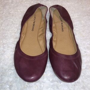Lucky Brand Leather Ballet Slippers